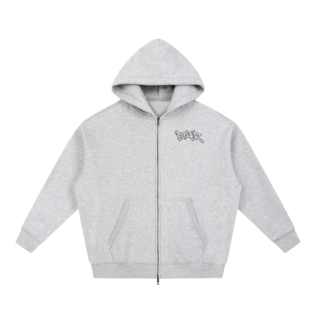Warm Zip-Up - Gray Hoodie BY ST4R WORKS